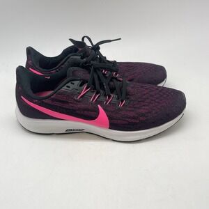 Nike Sneakers Womens 10.5 Air Zoom Pegasus 36 AQ2210-009 Black Running Shoes